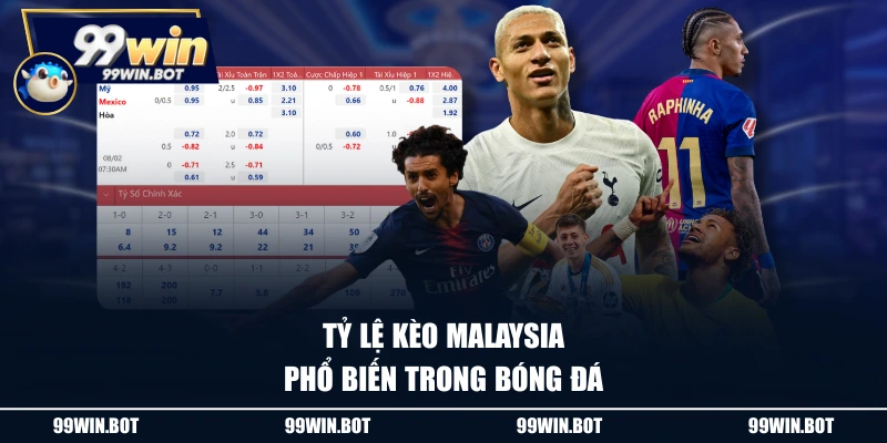 Tỷ lệ kèo Malaysia phổ biến trong bóng đá